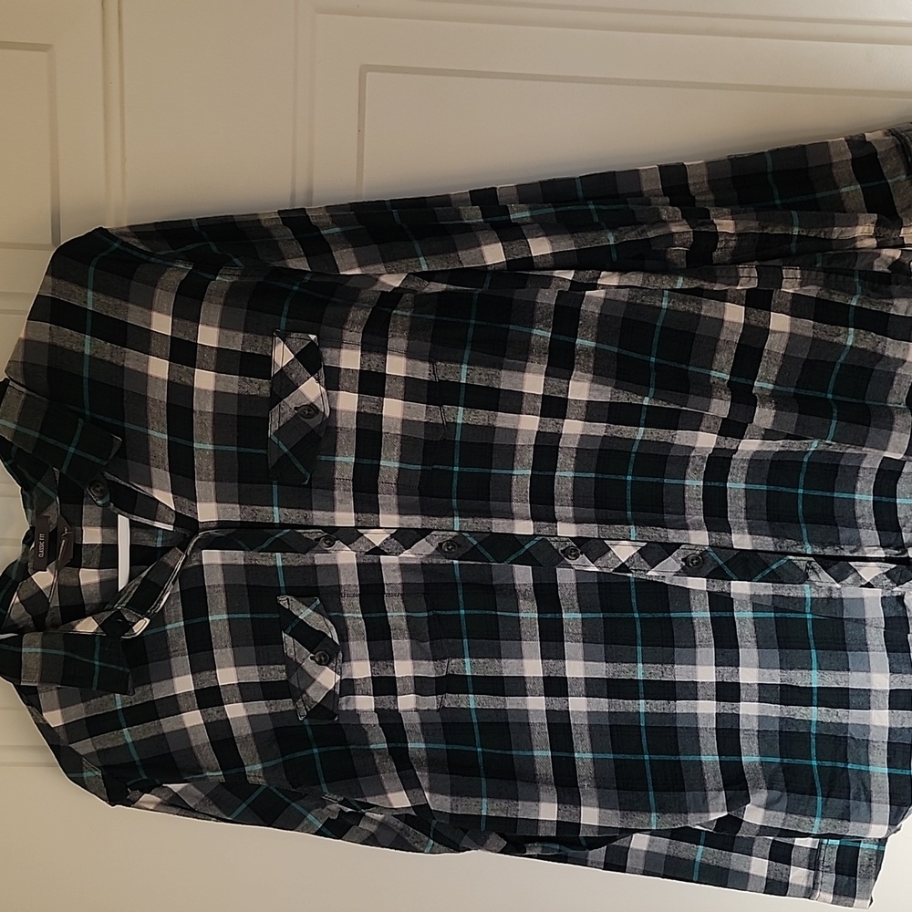 Eddie Bauer Cotton Flannel Button Down Shirt Classic Fit NEW wo Tag